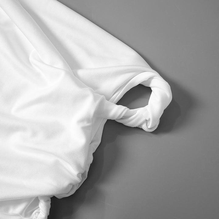 Túnica Elegante Top de mujeres asimétricas de cuello ruchado