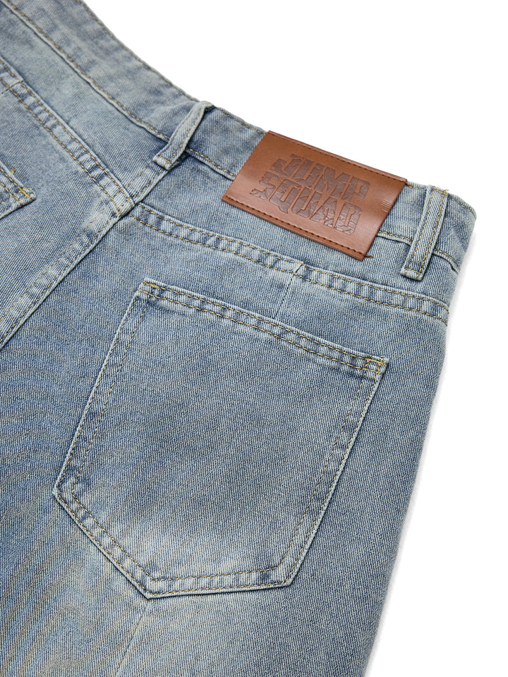 Wide Leg Casual  Washed  Long Women Jeans