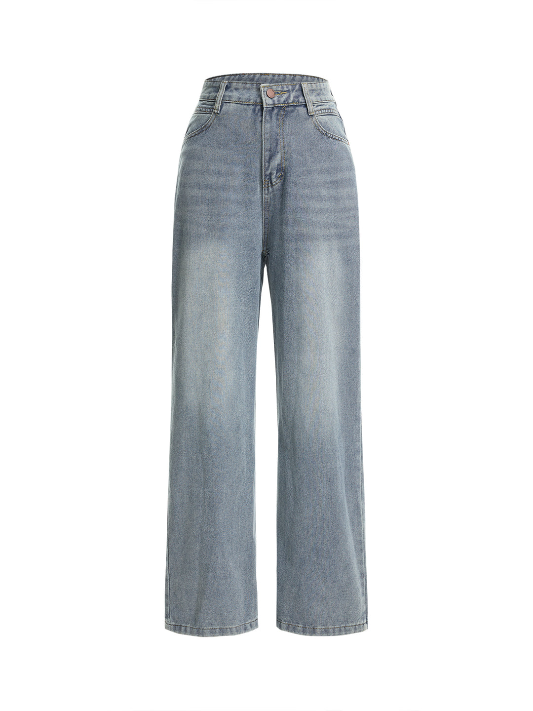 Wide Leg Casual  Washed  Long Women Jeans