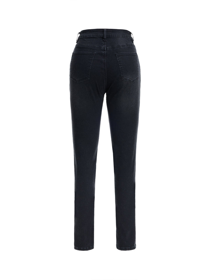 Pencil Casual Washed Long Women Jeans