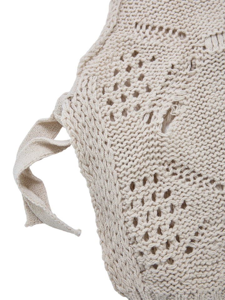 Túnica Casual Nudo de nudos Supremo de cuello de la tripulación Mujeres