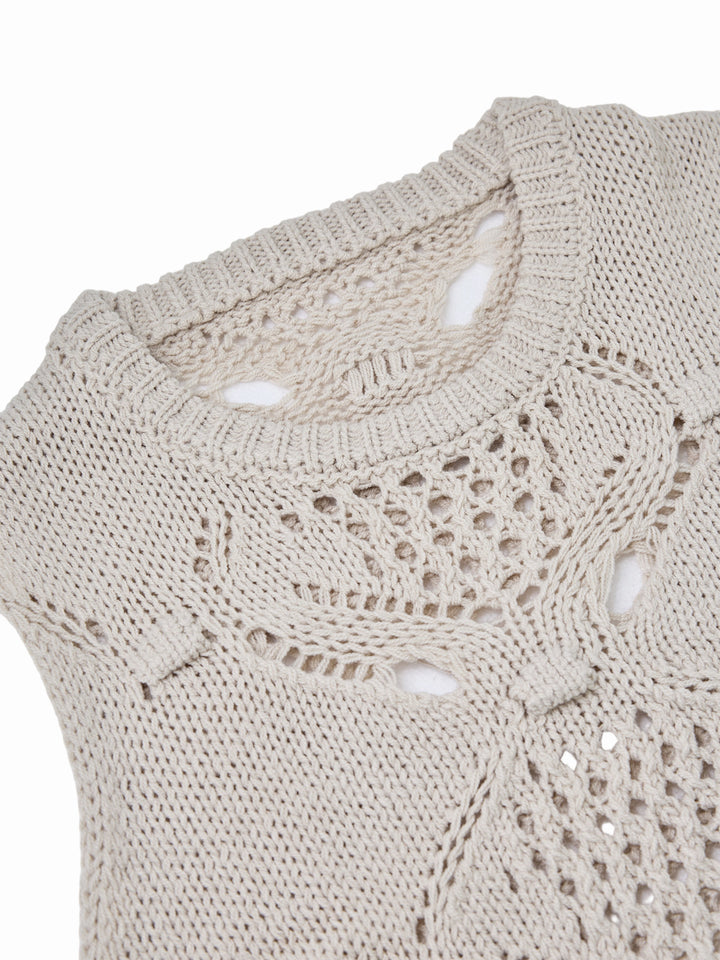 Túnica Casual Nudo de nudos Supremo de cuello de la tripulación Mujeres