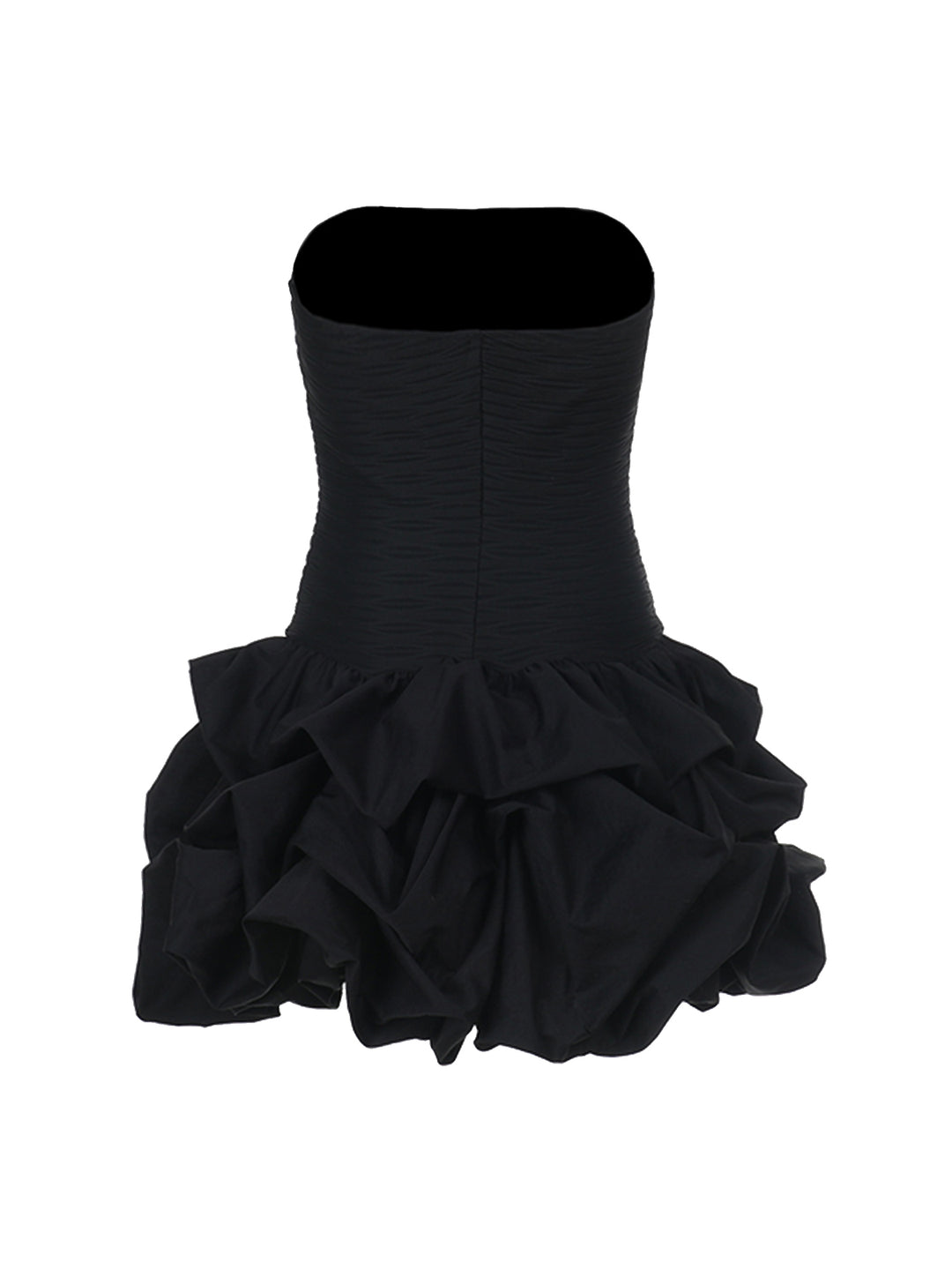 Una línea elegante en capas Ruched Ruched Off Should Mini Women Vestido