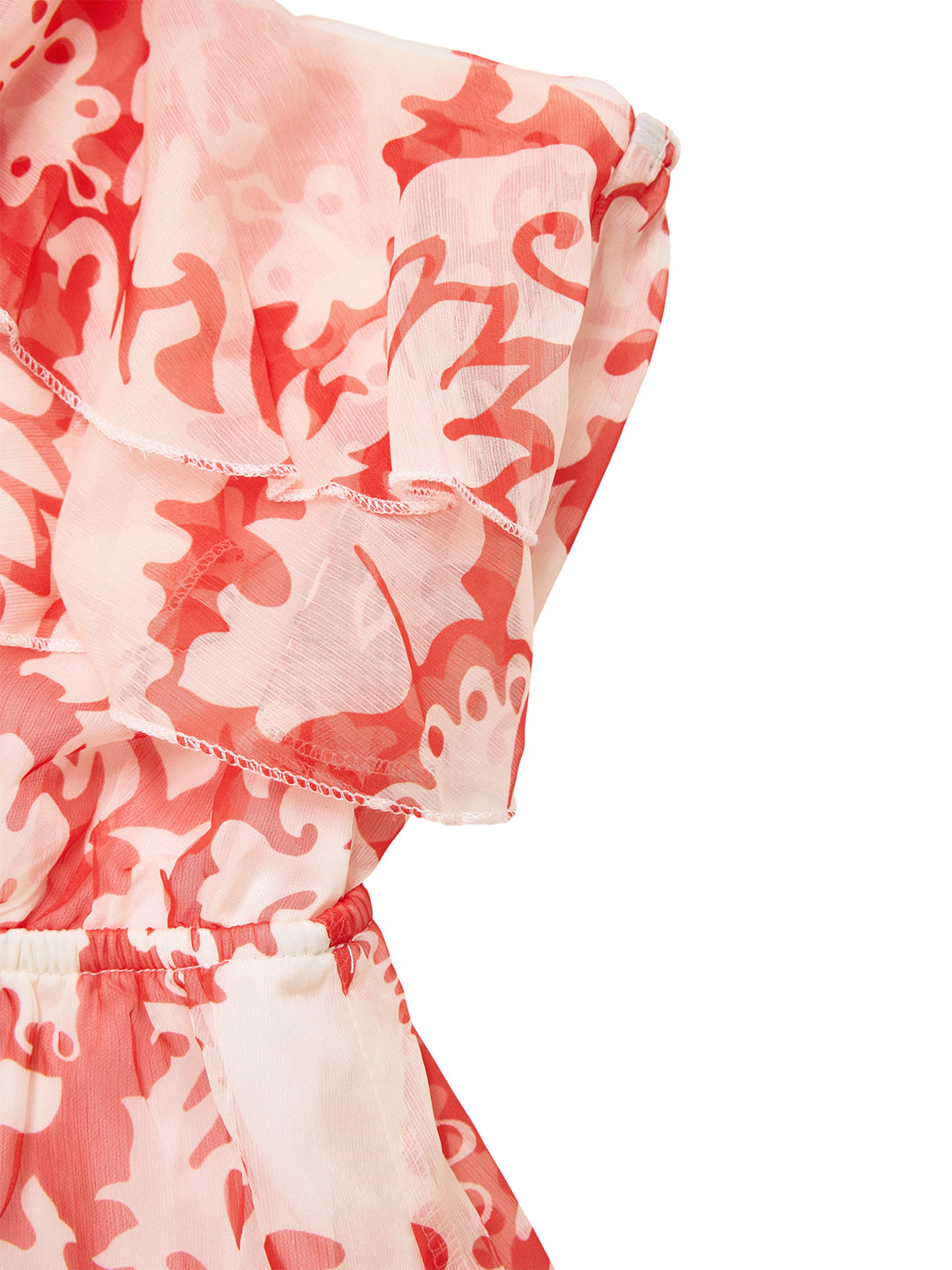 Boho Floral Asymmetrical Ruffle Midi Women Dress