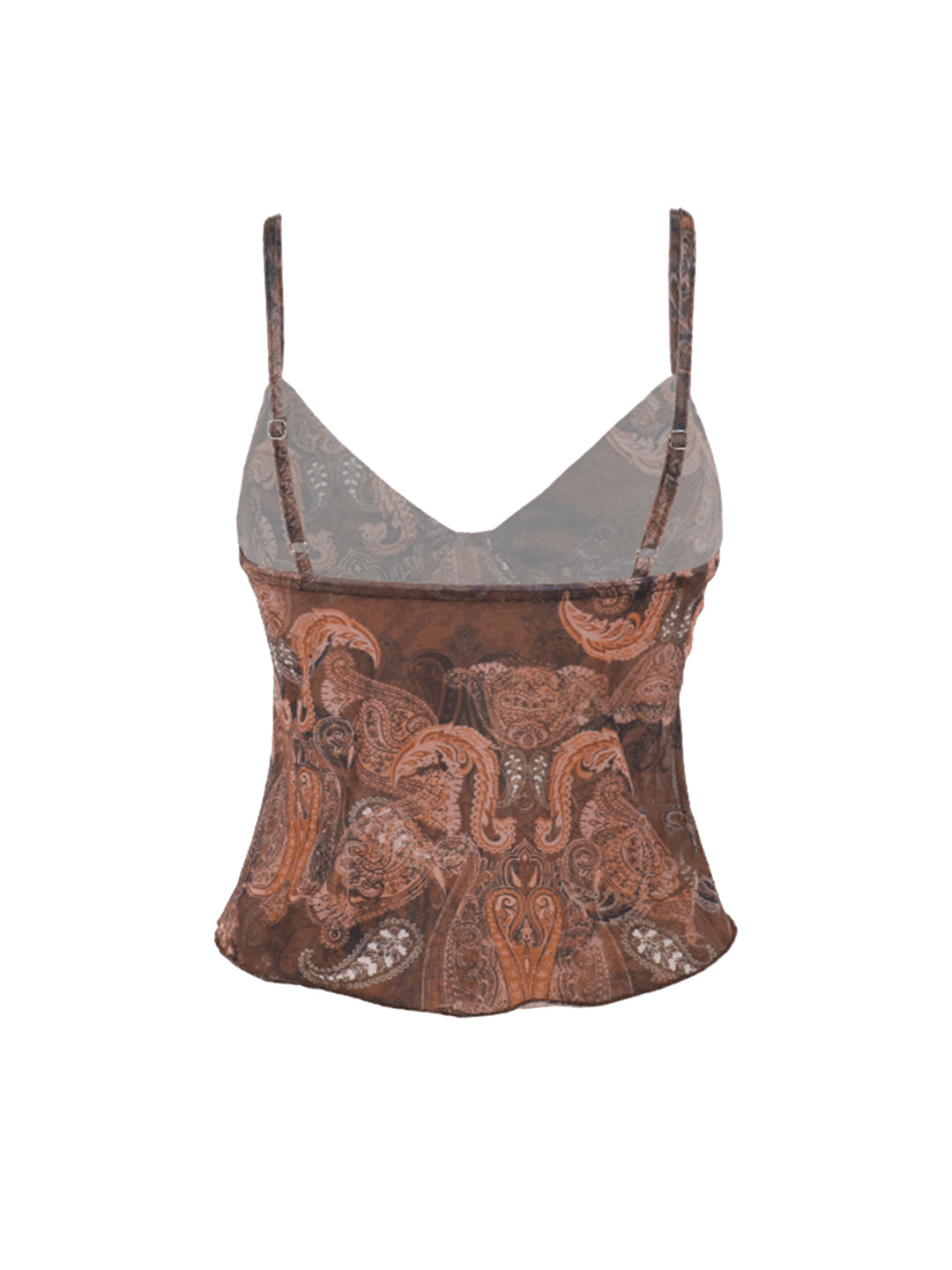 Cami Boho Paisley Lace Trim Women Tank Tops & Camis