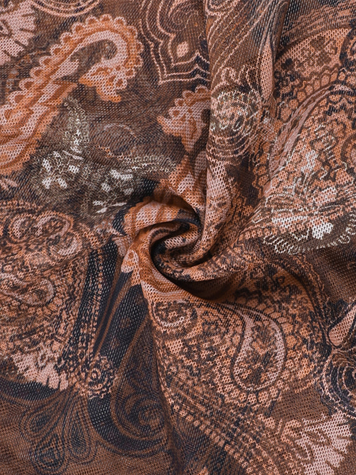 Cami Boho Paisley Lace Trim Women Tank Tops & Camis