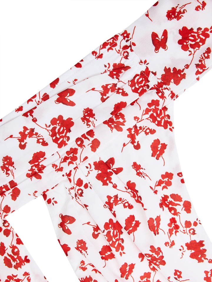 Boho Floral Fomen Women Toqule Tops & Camis