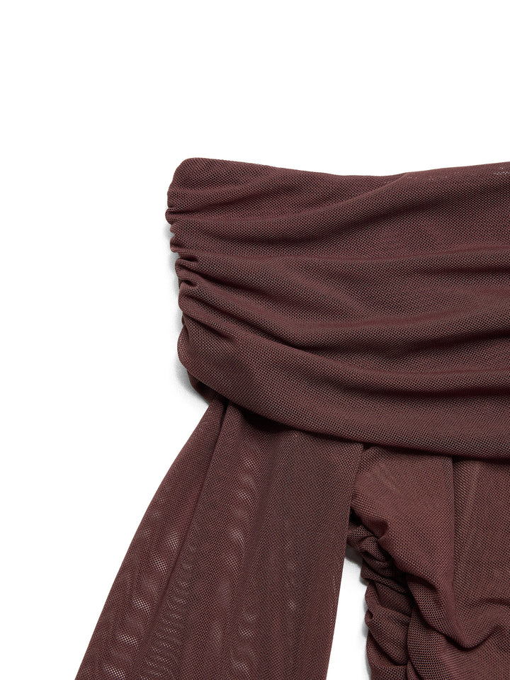 Lässige einfache Faltenkragen dünne Langarmfrauen Frauen Tops