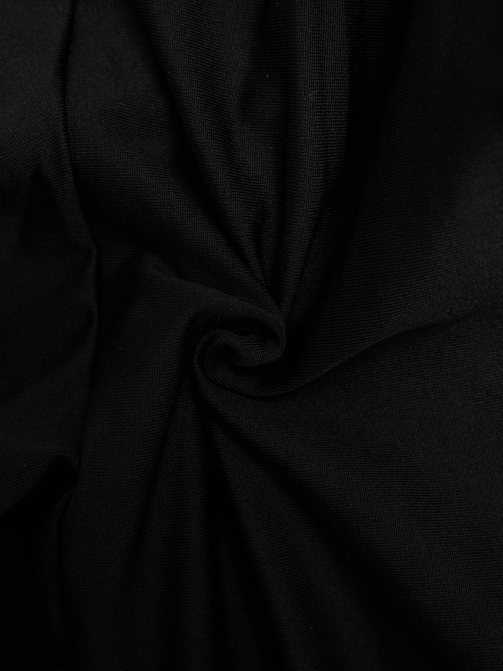 Flared Party Draped Ruffle Plunge Neck Crop Women Top