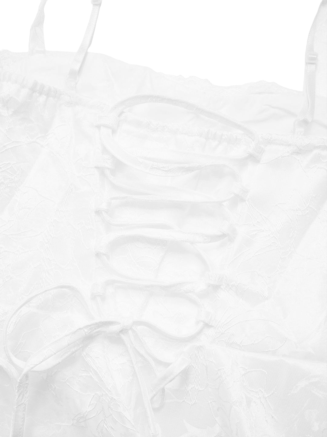 Una línea de encaje boho atado el vestido de mujer larga