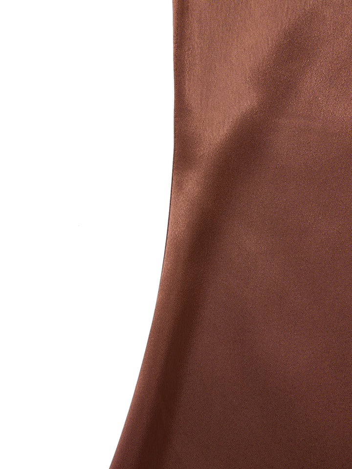 Mermaid elegant asymmetrische Hals Midi Frauen Kleid