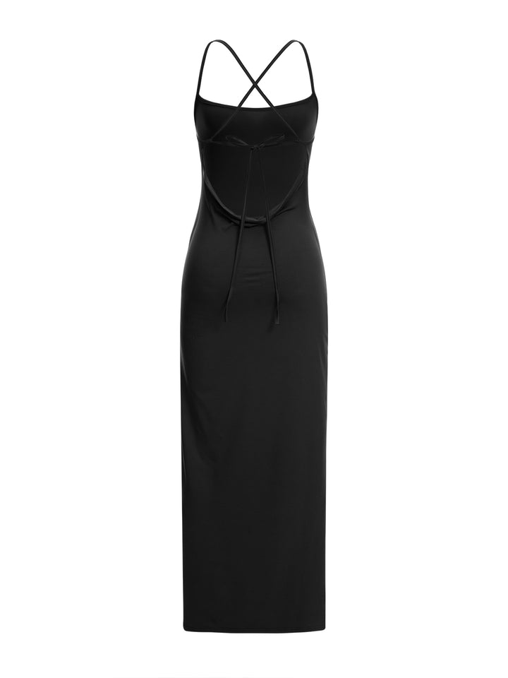 Fête des robes longues sans manches