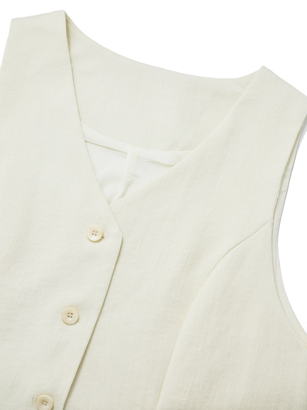 Casual V neck Back Tied Vest