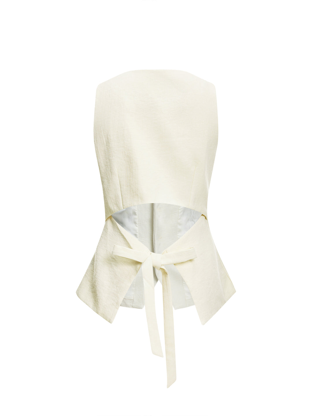 Casual V neck Back Tied Vest