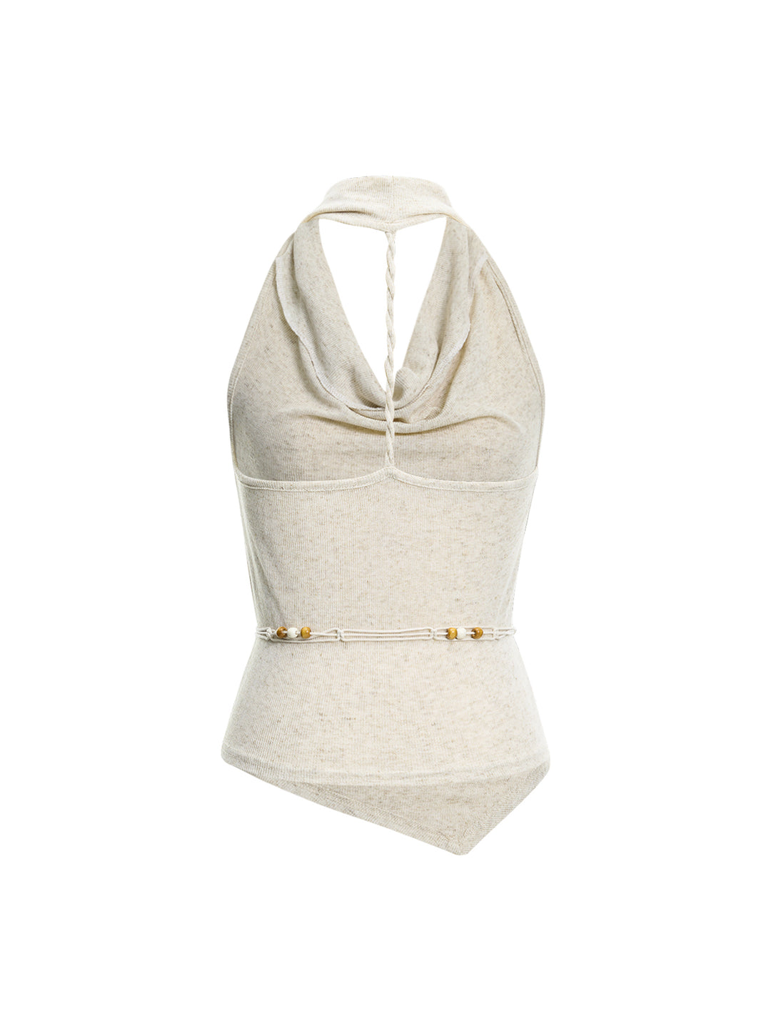 Boho Plain Cowl Neck Sleeveless Women Tank Tops & Camis
