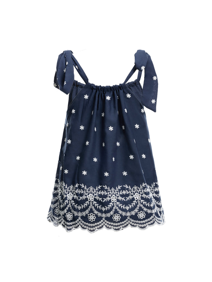 Boho Ditsy Floral Tied Round Neck Women Tank Tops & Camis